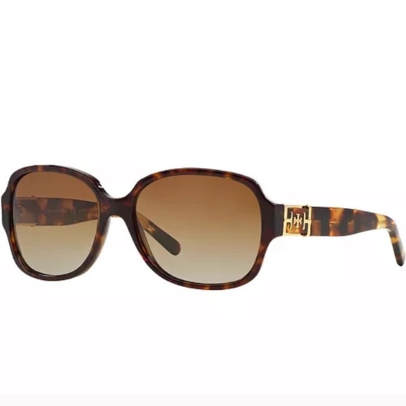 Tory Burch ty7073 Round Tortoise Shell Sunglasses 57mm - Picture 1 of 10